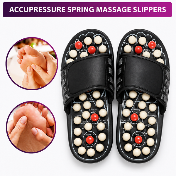 Acupressure Therapy Slippers – Foot Massage & Relaxation Sandals for Men & Women
