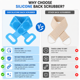 Silicone Body Back Scrubber Belt – Double-Sided Bath & Body Exfoliating Scrubber (Set of 2, Multicolor)