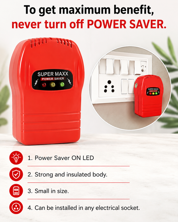 Digi Mart Smart Power Saver Device – Compact Energy Saver Box with LED Indicator for Home