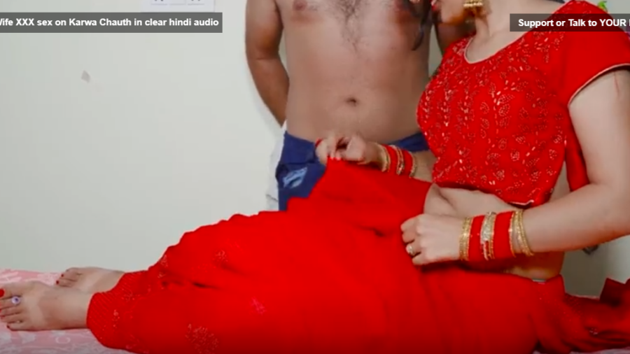 Indian Wife Karwa choth per hindi chudia chut